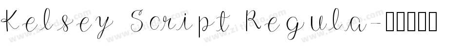 Kelsey Script Regula字体转换